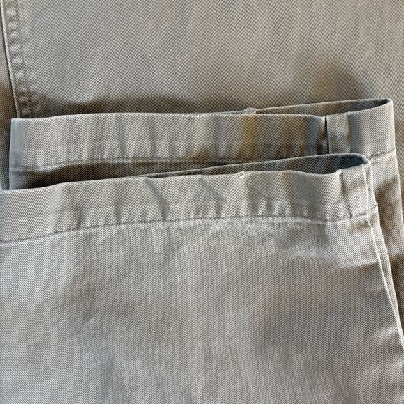 80s/90s Abercrombie & Fitch High Rise Olive Green Chino Pants 36x32 (35x31.5) - Picture 13 of 15